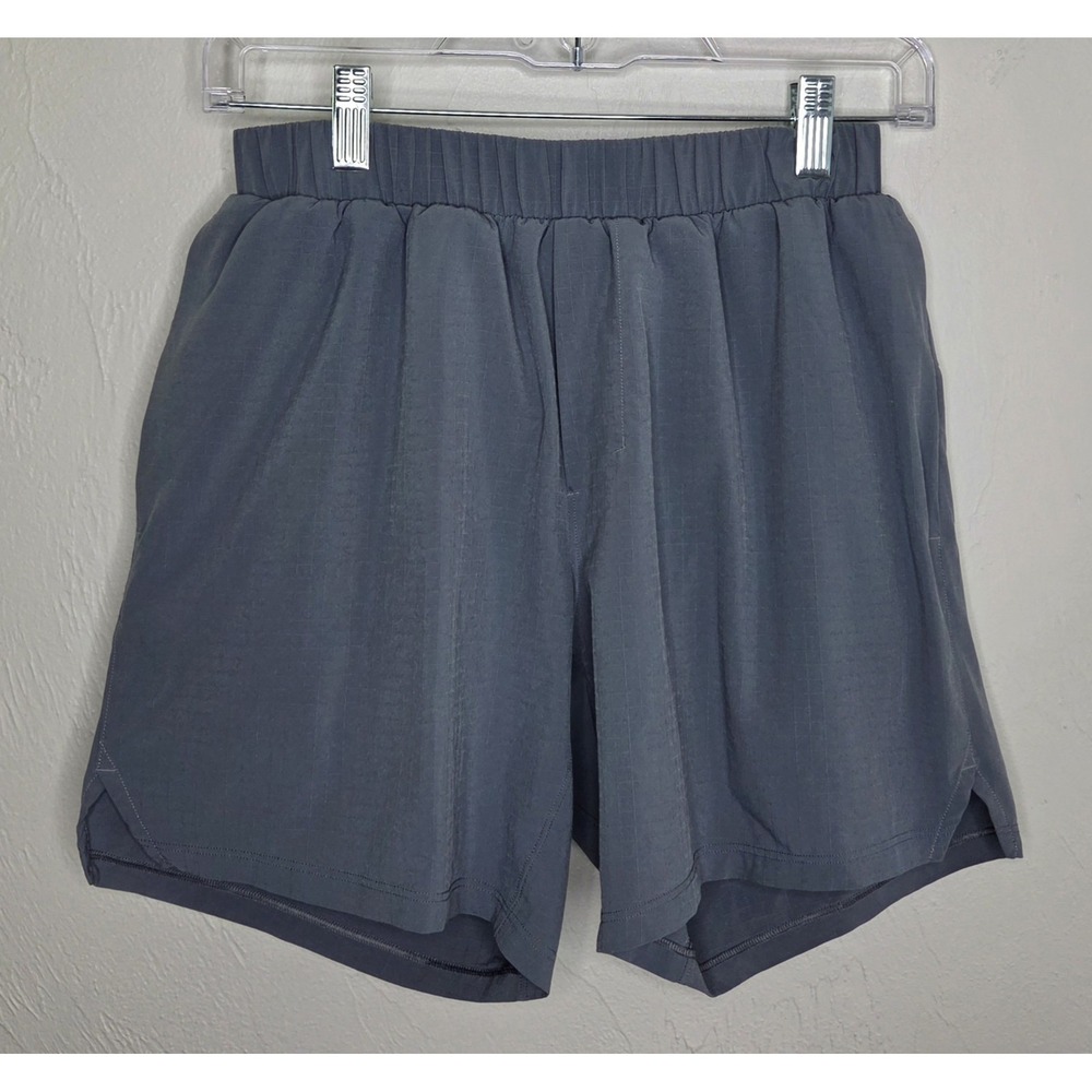 Men's Lululemon Athletica Mile Maker Ripstop Lined Short 6" Shorts Size XS Gray